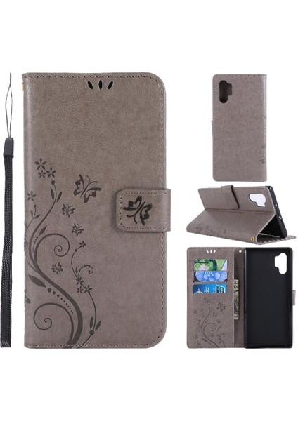 Samsung Galaxy Not 10 Artı Pu Deri Kickstand Manyetik Için Filp Durumda (Yurt Dışından)