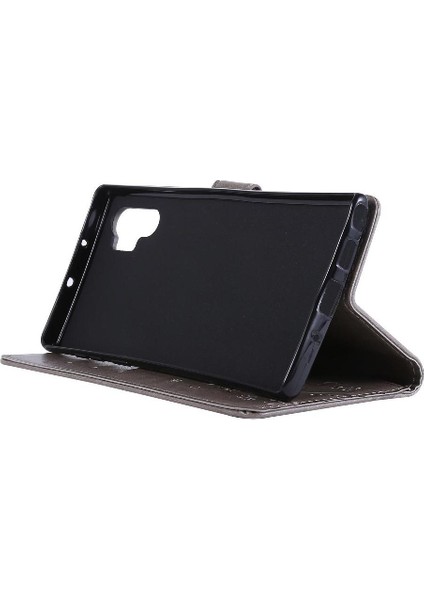 Samsung Galaxy Not 10 Artı Pu Deri Kickstand Manyetik Için Filp Durumda (Yurt Dışından)