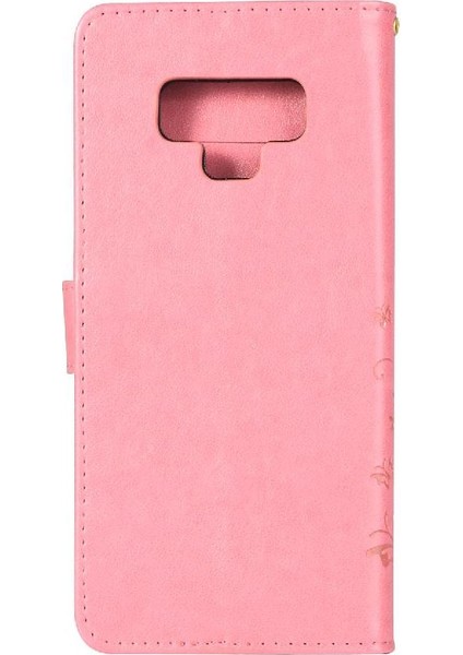 Samsung Galaxy Not 9 Bilek Kayışı Için Filp Durumda Kart Tutucu Kickstand Pu (Yurt Dışından)