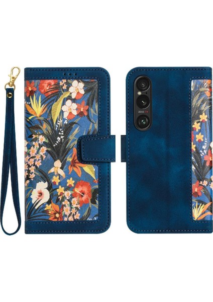 Sony Xperia 1 Vı Pu Deri Anti Scratch Kickstand Kart Için Cüzdan Kılıf (Yurt Dışından)