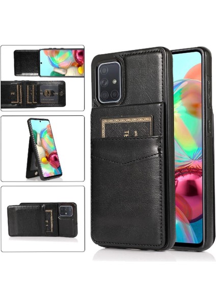 Samsung Galaxy A71 5g Premium Deri Manyetik Toka ile Uyumlu (Yurt Dışından)