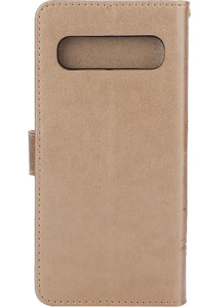 Samsung Galaxy S10 Artı Kickstand Bilek Kayışı Kart Tutucu Pu Için Filp Durumda (Yurt Dışından)
