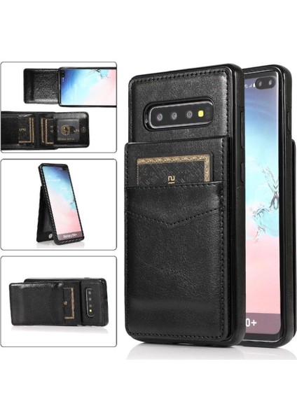 Samsung Galaxy S10 Artı Premium Deri Kart Tutucu Kılıf ile Uyumlu (Yurt Dışından)