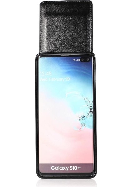 Samsung Galaxy S10 Artı Premium Deri Kart Tutucu Kılıf ile Uyumlu (Yurt Dışından)