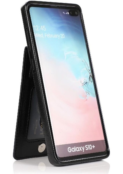 Samsung Galaxy S10 Artı Premium Deri Kart Tutucu Kılıf ile Uyumlu (Yurt Dışından)