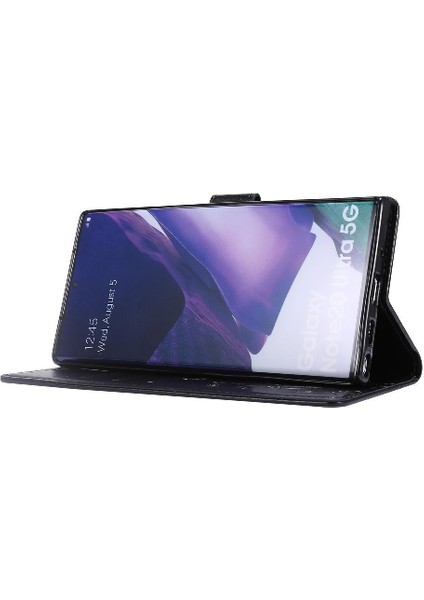 Samsung Galaxy Not 20 Için Filp Durumda Ultra Kart Tutucu Bilek Kayışı Pu (Yurt Dışından)
