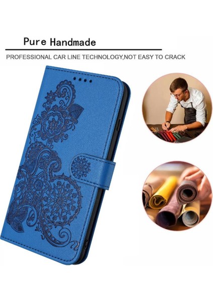 Realme C33 Flip Folio Kitap Pu Deri Manyetik Kapatma ile Flip Case (Yurt Dışından)