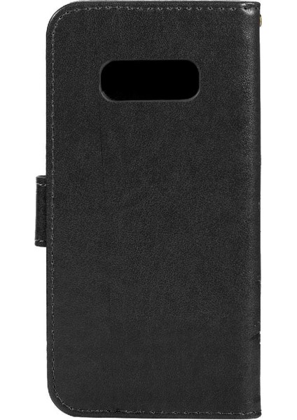 Samsung Galaxy S10E Bilek Kayışı Kart Tutucu Kickstand Pu Için Filp Durumda (Yurt Dışından)