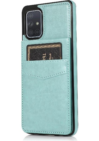 Samsung Galaxy A71 5g Premium Deri Manyetik Toka ile Uyumlu (Yurt Dışından)