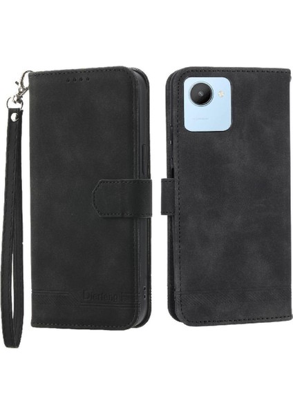 Realme C30 Nakit Cep Manyetik Kapatma Premium Bileklik Için Flip Case (Yurt Dışından)