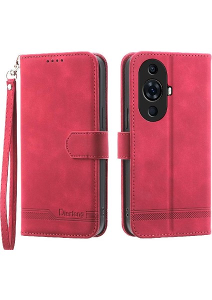 Huawei Nova 11 Pro Premium Kart Yuvaları Için Flip Case Bileklik Manyetik (Yurt Dışından)