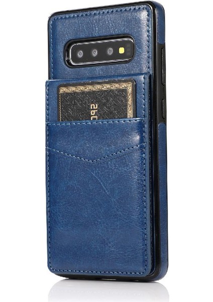 Samsung Galaxy S10 Artı Premium Deri Kart Tutucu Kılıf ile Uyumlu (Yurt Dışından)