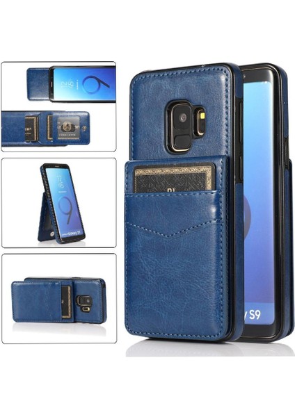 Kredi Manyetik Toka Kickstand ile Samsung Galaxy S9 ile Uyumlu (Yurt Dışından)