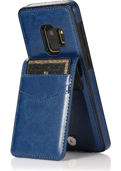 Kredi Manyetik Toka Kickstand ile Samsung Galaxy S9 ile Uyumlu (Yurt Dışından)