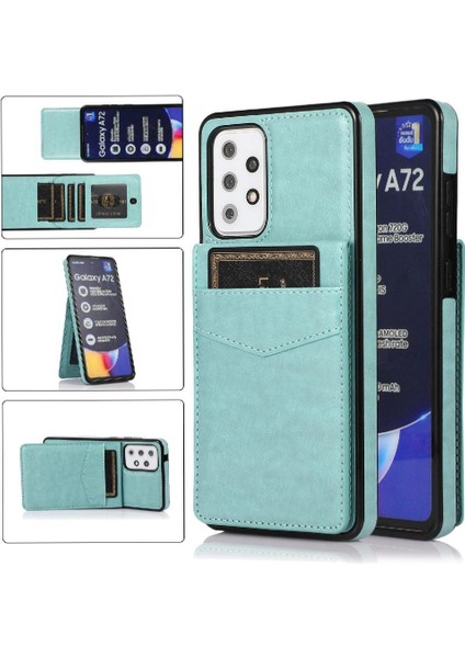 Kredi Manyetik Toka Kickstand ile Samsung Galaxy A72 5g ile Uyumlu (Yurt Dışından)