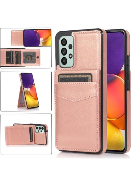 Kredi Premium Deri Çanta ile Samsung Galaxy A33 5g ile Uyumlu (Yurt Dışından)