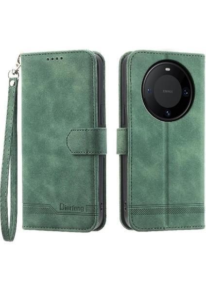 Huawei Mate 60 Pro Için Flip Case Manyetik Kapatma Bileklik Premium Nakit (Yurt Dışından)
