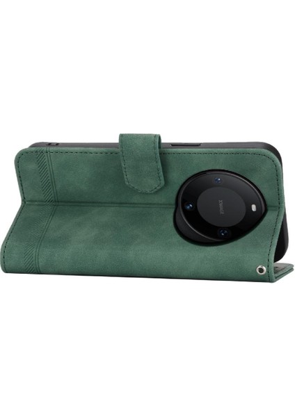 Huawei Mate 60 Pro Için Flip Case Manyetik Kapatma Bileklik Premium Nakit (Yurt Dışından)