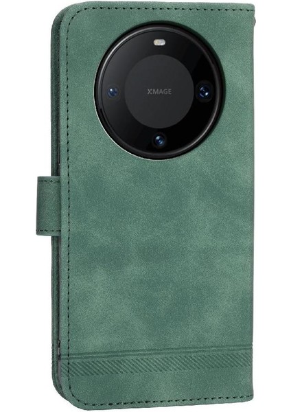 Huawei Mate 60 Pro Için Flip Case Manyetik Kapatma Bileklik Premium Nakit (Yurt Dışından)