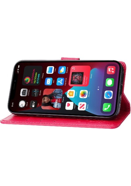 IPhone 16 Için Filp Durumda Pro Max Pu Deri Kickstand Kart Tutucu Manyetik (Yurt Dışından)