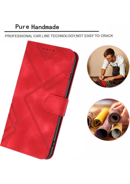 Kart Yuvası ile IPhone 16 Pro Max Pu Deri Manyetik Kapak Için Flip Case (Yurt Dışından)