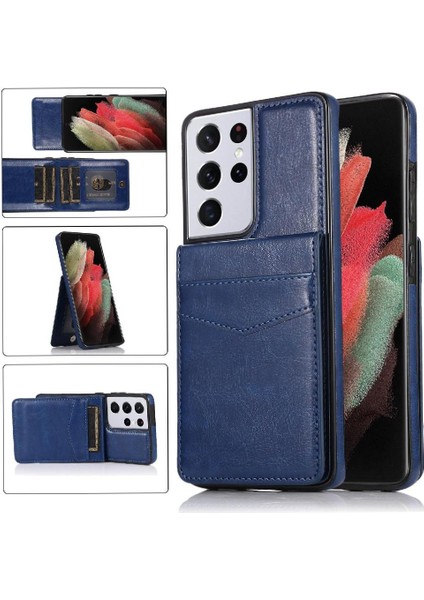 Samsung Galaxy S21 Ultra Premium Deri Manyetik Toka ile Uyumlu (Yurt Dışından)