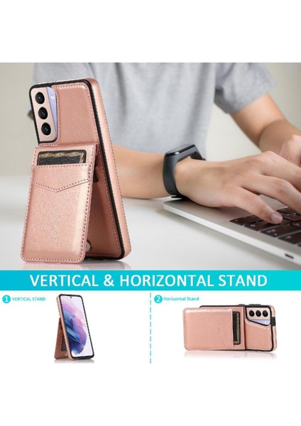 Samsung Galaxy S22 Artı Manyetik Toka Kickstand Kart ile Uyumlu (Yurt Dışından)