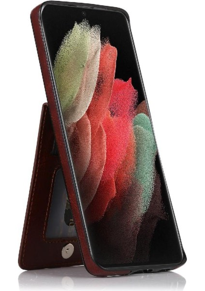 Samsung Galaxy S21 Ultra Premium Deri Manyetik Toka ile Uyumlu (Yurt Dışından) fırsatları