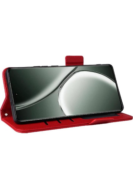 Realme Gt 6 Için Flip Case Pu Deri Manyetik Cüzdan Yan Toka Kartı (Yurt Dışından)