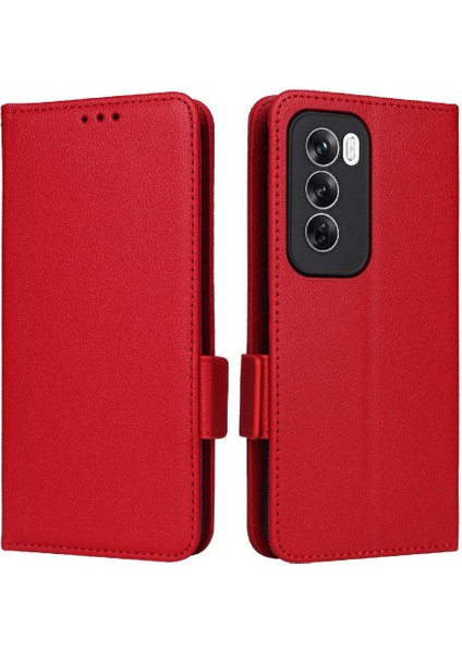 Oppo Oppo 12 5g Için Flip Case Kart Yuvaları Tutucu Yan Toka Cüzdan Pu (Yurt Dışından)
