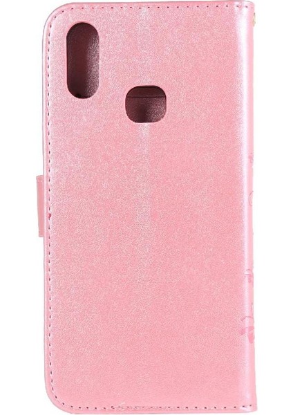 Samsung Galaxy A10S Kickstand Manyetik Kapatma Pu Deri Için Filp Durumda (Yurt Dışından)