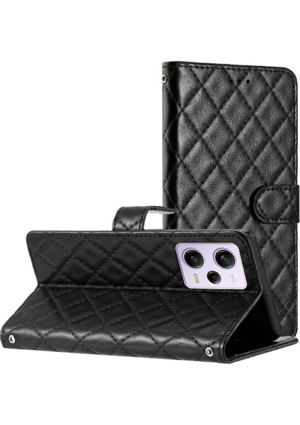 Xiaomi Redmi Not 12 Için Flip Case Pro 5g Tpu Darbeye Kickstand Pu Kart (Yurt Dışından)