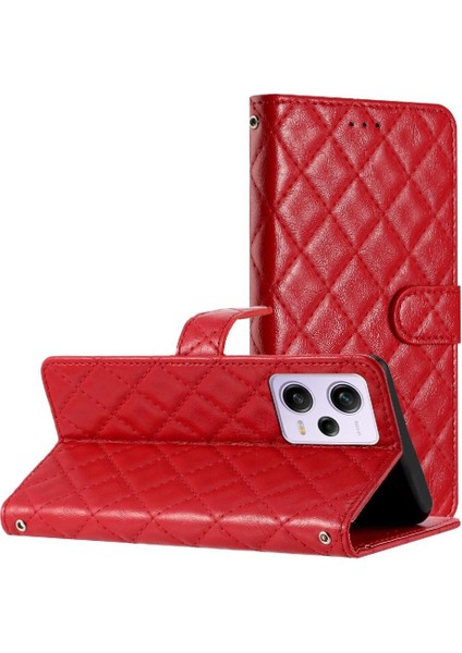 Xiaomi Redmi Not 12 Için Flip Case Pro 5g Tpu Darbeye Kickstand Pu Kart (Yurt Dışından)