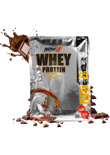 %100 Whey Protein Tozu Çilek-Çikolata Aromalı - 36 Gr. x 30 Adet Saşe