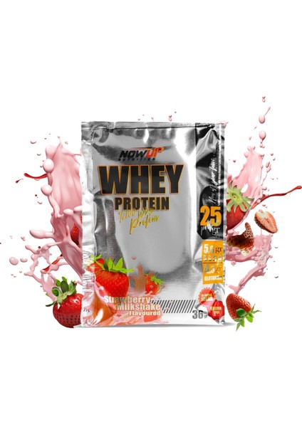 %100 Whey Protein Tozu Çilek-Çikolata Aromalı - 36 Gr. x 30 Adet Saşe