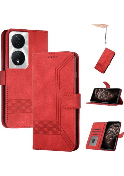 Kullanışlı Stand Özelliği Pu ile Onur X7B Kart Kapak Cüzdan ile Uyumlu (Yurt Dışından)