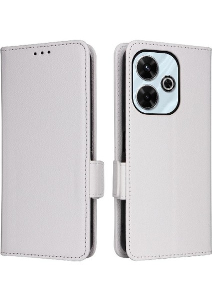 Xıaomı Poco M6 4g Manyetik Yan Toka Cüzdan Pu Deri Için Flip Case (Yurt Dışından)