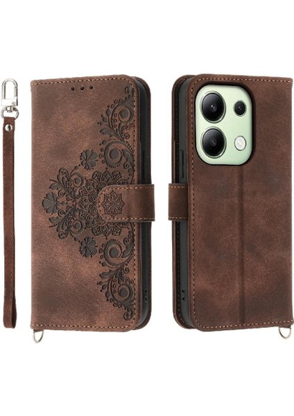 Xiaomi Redmi Not 13 Için Flip Case 4g Kabartmalı Darbeye Çoklu Kredi (Yurt Dışından)
