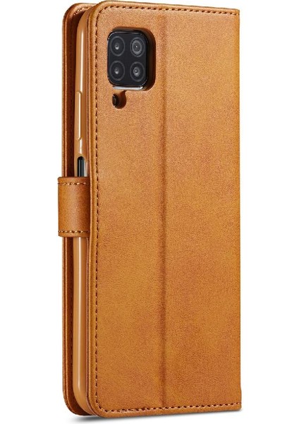 Huawei P40 Lite Buzağı Doku ile Yatay Çevir Deri Kılıf (Yurt Dışından)