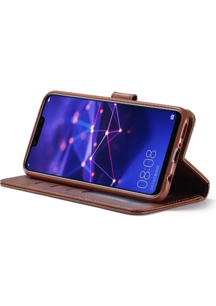 Tutucu Kart Yuvaları ile Huawei Mate 20 Lite Için Kılıf Cüzdan Buzağı Doku (Yurt Dışından)