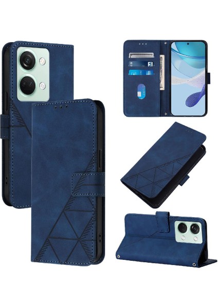 Oneplus Nord 3 Flip Folio Kitap Koruyucu Pu Deri Kredi Kartı Için Kılıf (Yurt Dışından)