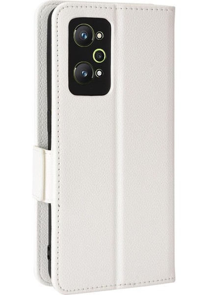 Realme Gt Neo 2 Pu Deri Manyetik Kart Yuvaları Tutucu Yan Toka Için Kılıf (Yurt Dışından)