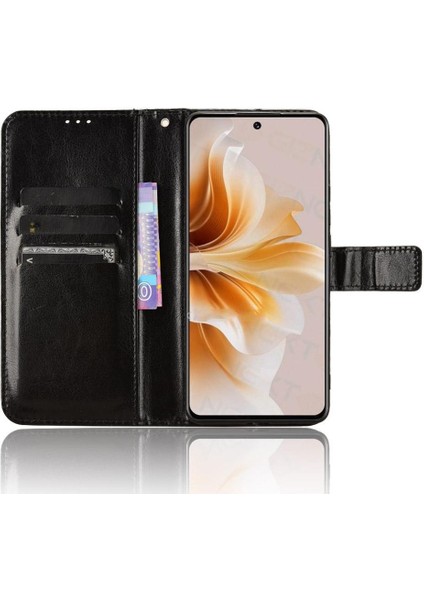 Oppo A3 Pro 5g Için Kılıf Manyetik Cüzdan Kapak Çevirin Kart Tutucu (Yurt Dışından)