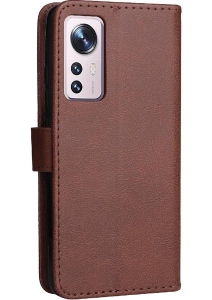 Xiaomi 12 Için Flip Case Yüksek Kaliteli Deri Iş Cüzdan Telefon Kılıfı (Yurt Dışından)