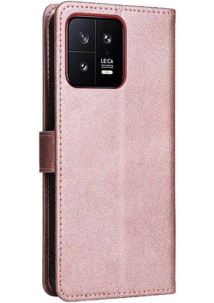 Xiaomi 13 Için Flip Case Yüksek Kalite Deri Iş Cüzdan Telefon Kılıfı (Yurt Dışından)