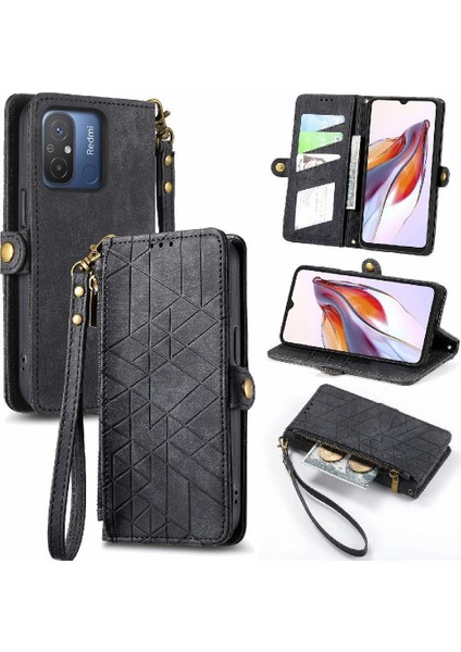 Xiaomi Redmi 12C Darbeye Kapak Kapak Kılıf Için Flip Case Basit (Yurt Dışından)