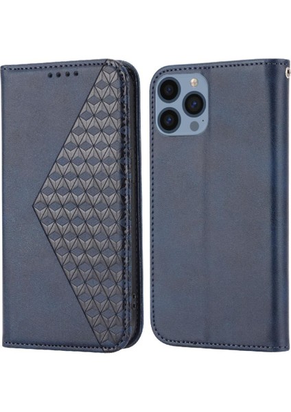 IPhone 14 Için Flip Case Pro Max Eşkenar Dörtgen Şekli Günlük Kullanım El Kayışı Standı (Yurt Dışından)