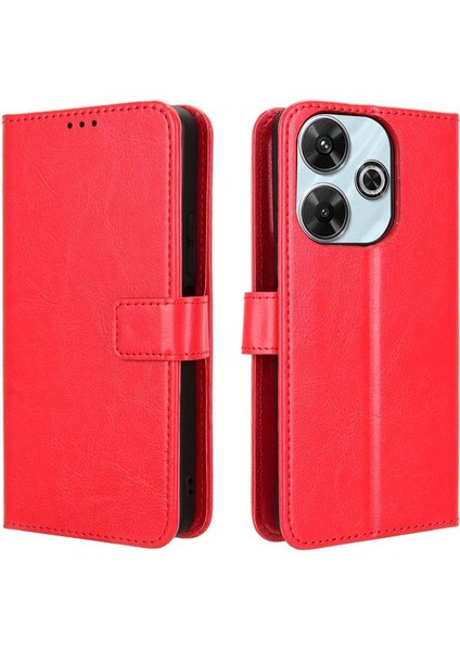 Xiaomi Poco M6 4g Kart Tutucu Kapak Çevirin Manyetik Cüzdan (Yurt Dışından)