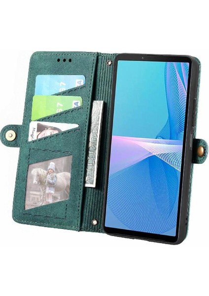 YH Market Sony Xperia 10 Iıı Için Flip Case Deri Kılıf Kapak Darbeye (Yurt Dışından)