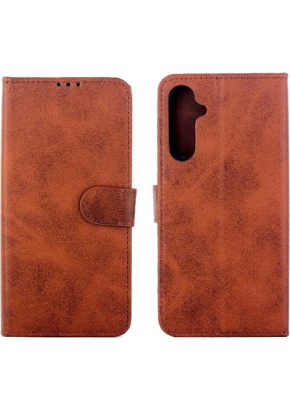 Samsung Galaxy A25 Pu Deri Kickstand Manyetik Kapatma Için Filp Durumda (Yurt Dışından)